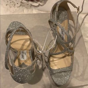 Jimmy Choo Lance Sandal Glitter